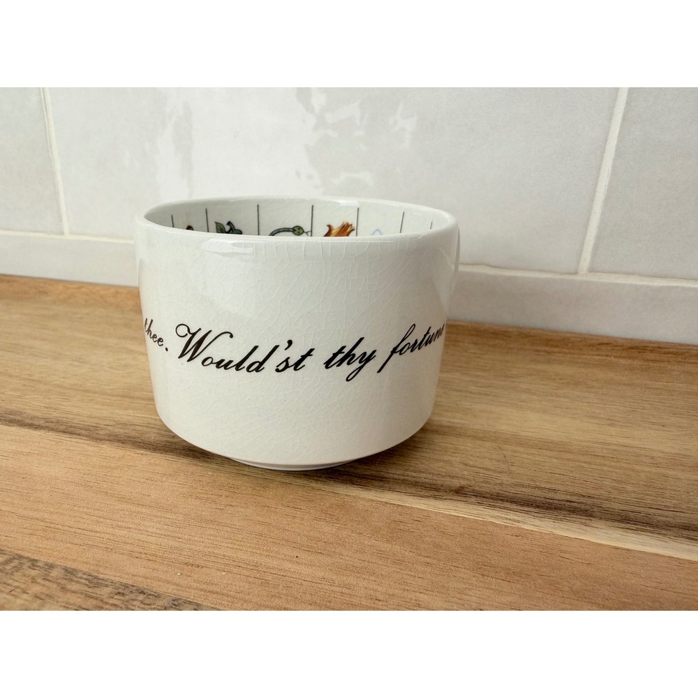 Jon Anton Taltos Fortune Telling Teacup Ironstone White Vintage Mystical Symbols - Picture 5 of 11
